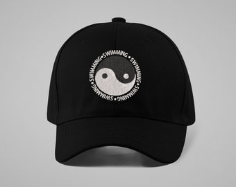 USA Cyprus Yin Yang Unisex 3D Printing Bill Hats Black Flat Rim Baseball Cap