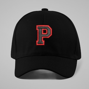 Sombrero de béisbol juvenil, gorra de béisbol monograma inicial para niños, sombrero inicial 3D personalizado, sombrero personalizado y bordado, sus iniciales, su logotipo