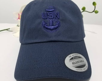US Navy Hat | USN Hat | United States Navy Dad Hat | Navy Dad | USN Cap