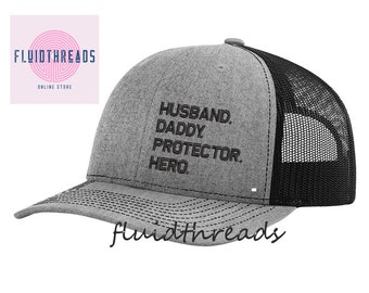 Cadeaux de la fête des Pères | Chapeau de mari | Chapeau de papa | papa chapeau | Chapeau de héros | Meilleur papa de tous les | | de vie de papa Richardson 112 chapeau | Yupoong Trucker Chapeau