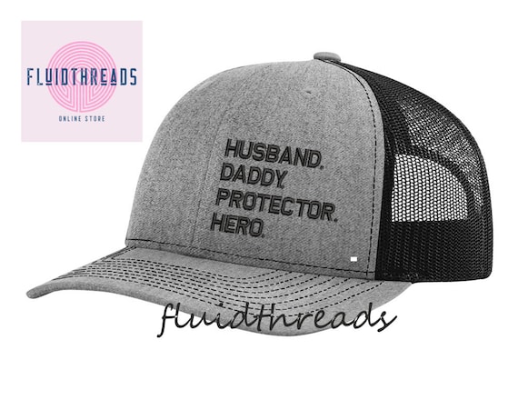 Fathers Day Gift | Husband Hat | Daddy Hat | PAPA Hat | Hero Hat | Best Dad Ever | Dad Life | Richardson 112 Hat | Yupoong Trucker Hat
