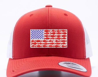 USA Fish Flag, Fishing hat