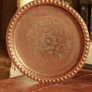 old moroccan tray