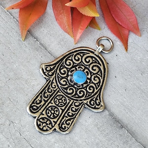 Ciondolo Mano di Fatima, mano di Fatma, mano di Myriam, khamsa, khmissa