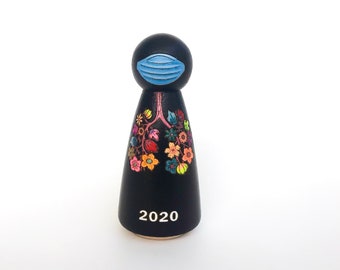 A memento peg doll for 2020, meaningful gifts for parents and friends