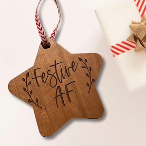 Festliche AF, lustige Verzierung, lustige Geschenke, Feiertagsgeschenke, Geschenk für Frauen, Geschenk für Männer, Verzierungen für Erwachsene, Weihnachtsverzierungen für Erwachsene