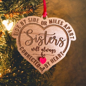 Custom Sisters Ornament, Christmas Gift for Sisters, Siblings Ornament, Sister Christmas Ornament, Sister Christmas Gifts, Soul Sister Gifts