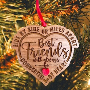 Custom Best Friends Ornament, Christmas Gift for Friends, Friends Ornament, Friend Christmas Ornament, Friend Christmas Gifts, Friend Gift