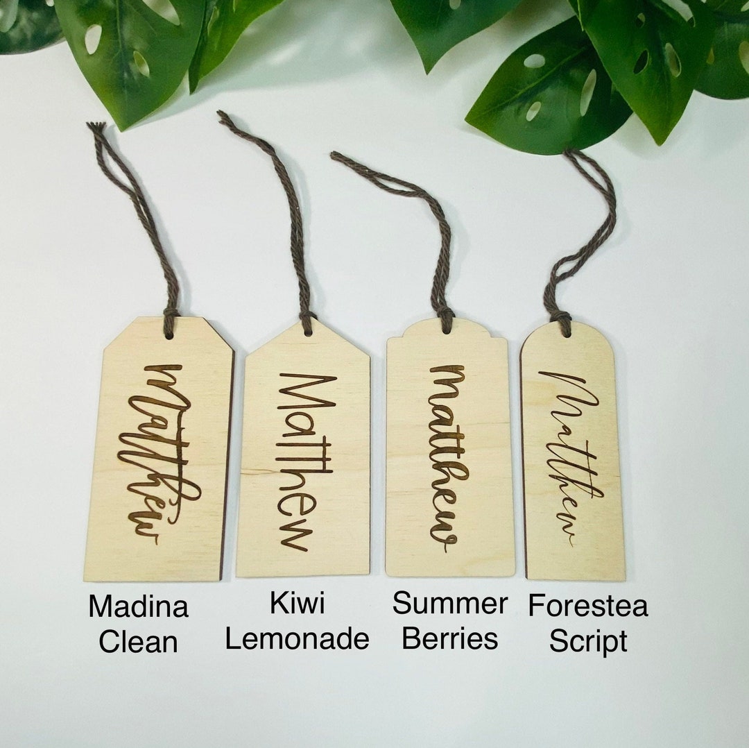 Custom Gift Tags Engraved Gift Tags Wood Gift Tags Etsy