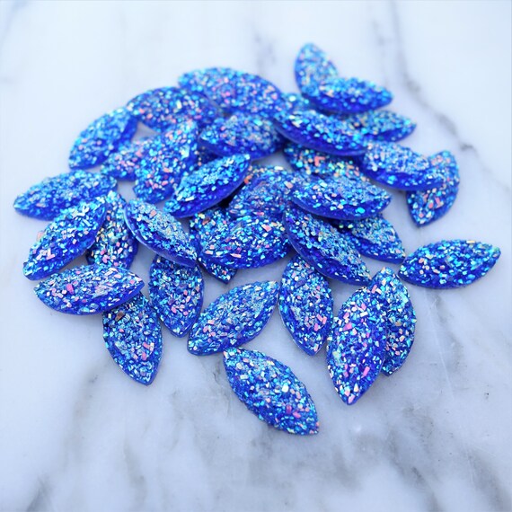 Resin Cab - Horse Eye Large, Snowflake Resin Cab - Horse Eye Large, Snowflake