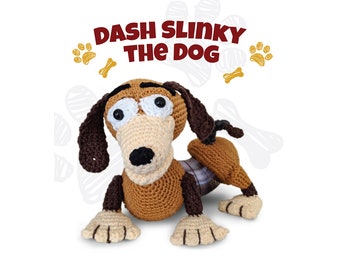 Slinky Dog Crochet Pattern: Toy Story Amigurumi (PDF)