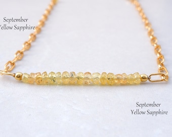 Yellow Sapphire Bracelet, September Birthstone Jewelry, Sapphire Bracelet for Women, September Birthstone Bracelet, Yellow Sapphire Jewelry