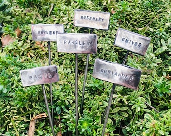 Herb name plates, small and large