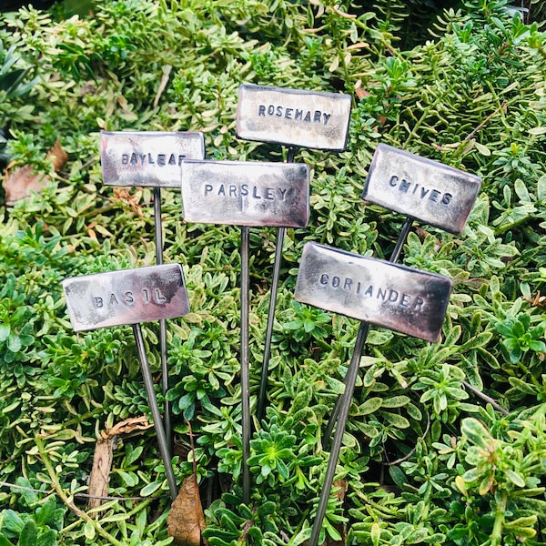 Herb name plates, small and large