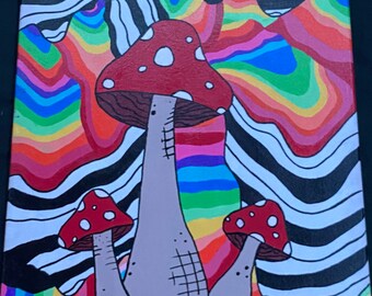 pix Cool Painting Ideas Easy Trippy trippy painting etsy