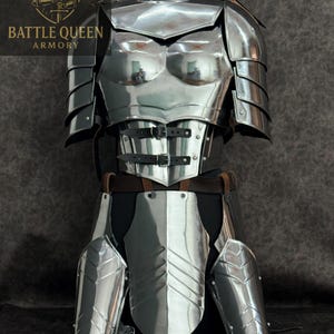 Female Knight Steel Corset Armor: Custom Fit Medieval Costume