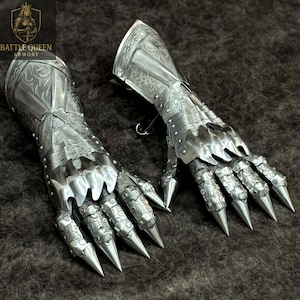 Nazgûl-handschoenen - Ringwraith-handschoenen - middeleeuwse Nazgul-handschoenen - Dark Rider Gauntlet - LARP-handschoenen - Halloween-cosplayhandschoenen