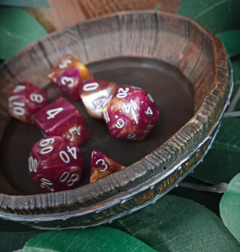 Barrel/Mug DnD Dice Bowl Etsy
