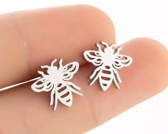 bee silver drop earrings with free fast delivery in the uk wasp silver drop earrings