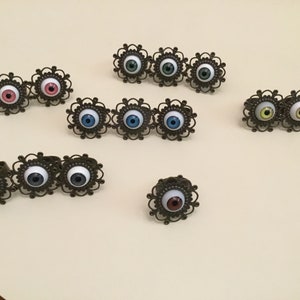Floral Eyeball Ring