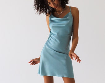 Pale Blue Silk Dress Etsy Pale Blue Silk Dress Etsy
