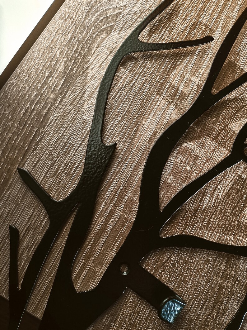 Black Metal Wall Hanger With Birds Coat Rack Wall Mount Wall Etsy