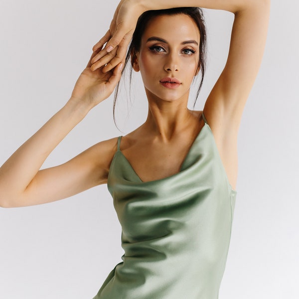 Sage Green Dress - Etsy