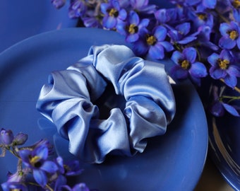 Mulberry Silk Satin Scrunchie: Gentle Hair Tie