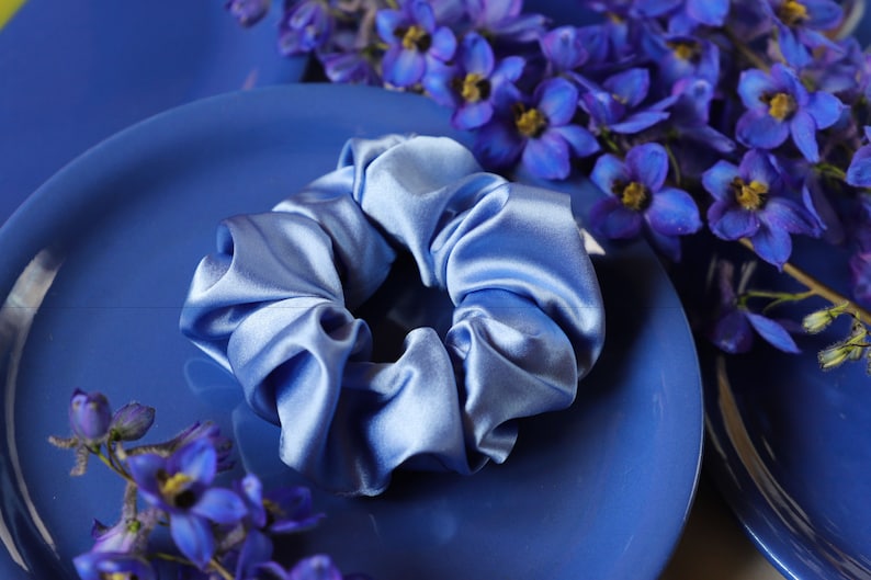Silk Satin Natural Silk 100 Mulberry Scrunchy MANY COLORS Etsy