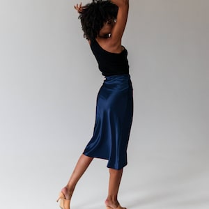 Satin Midi Skirt Etsy UK