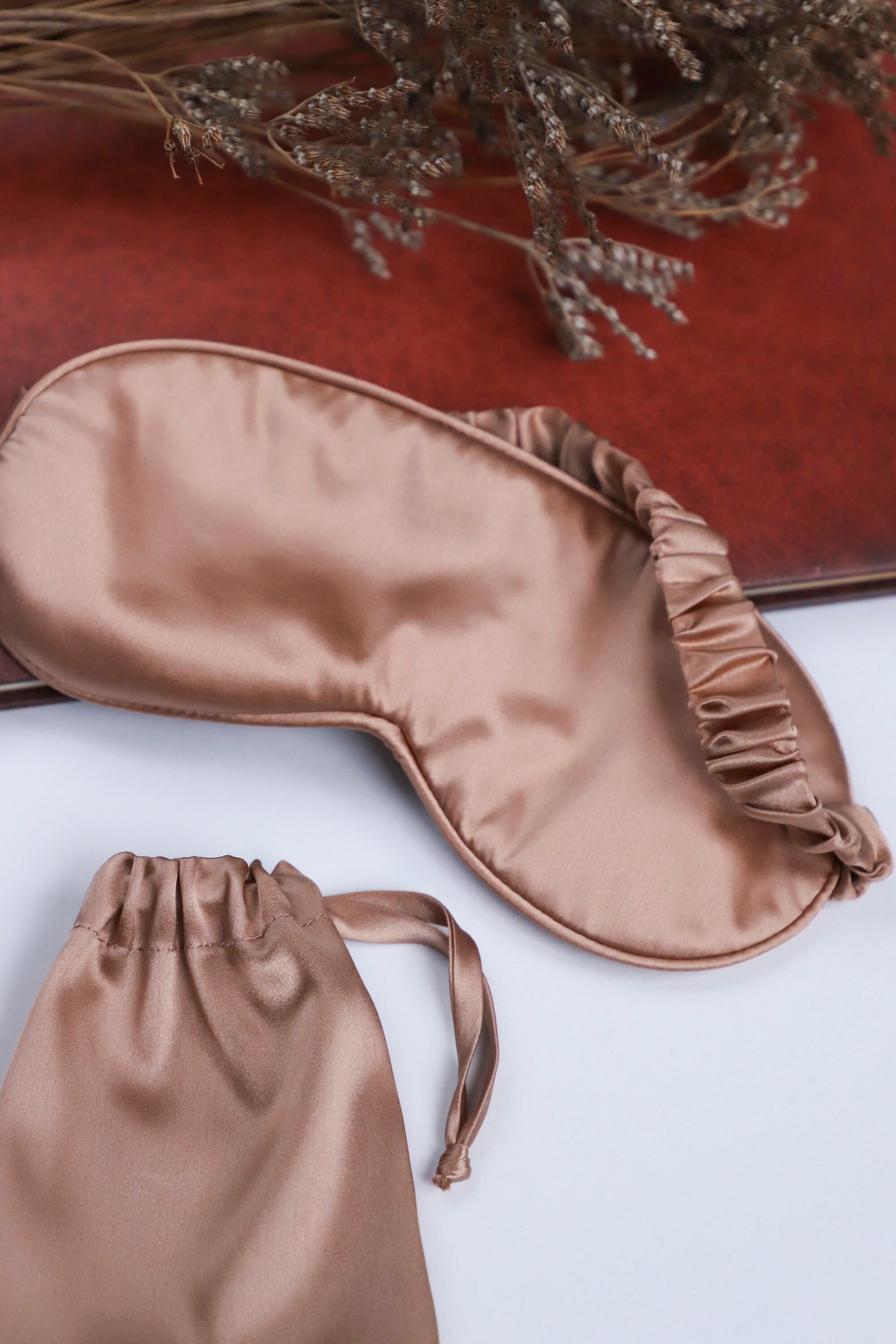 Silk Mask Eyes Mask Silk Satin Sleep Mask Silk Caramel Mask Etsy UK