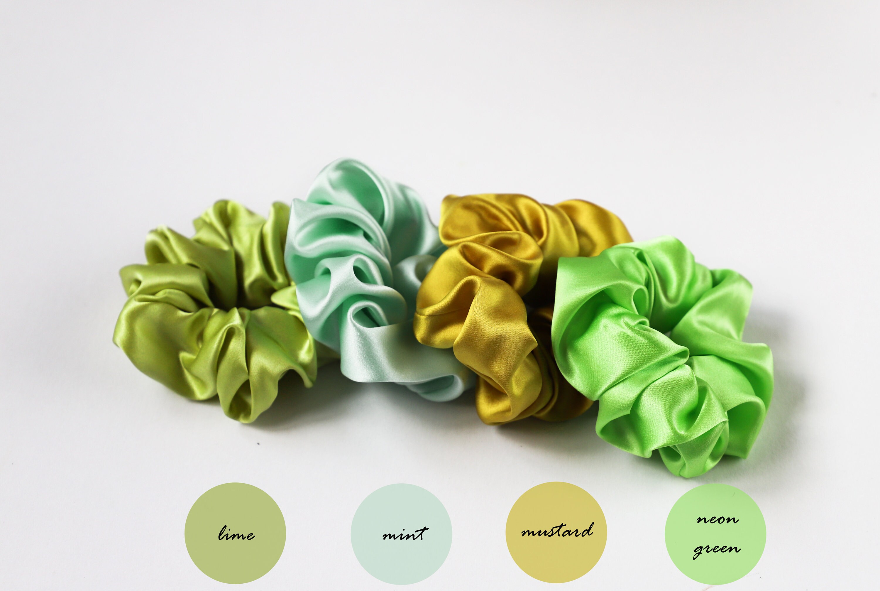 Silk Scrunchie Silk Hair Scrunchies Hair Accessory Handmade Etsy UK
