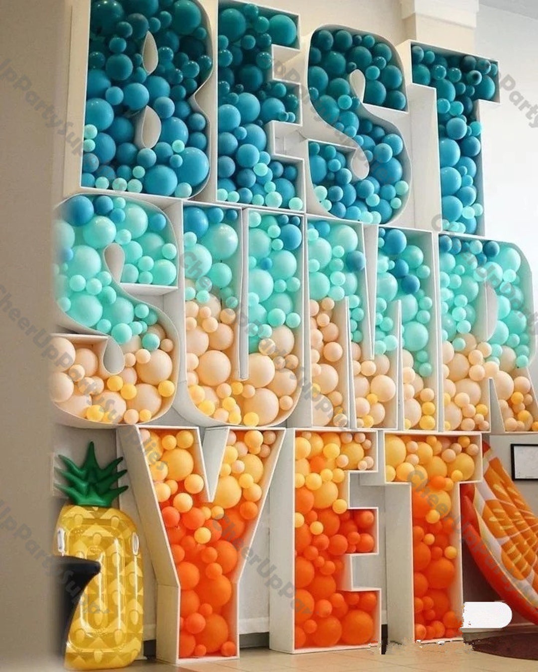 PRECUT Balloon Mosaic Template DIY Mosaic Letter Balloon Etsy PRECUT Balloon Mosaic Template DIY Mosaic Letter Balloon Etsy