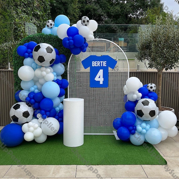 Football Themed Balloon Garland Etsy