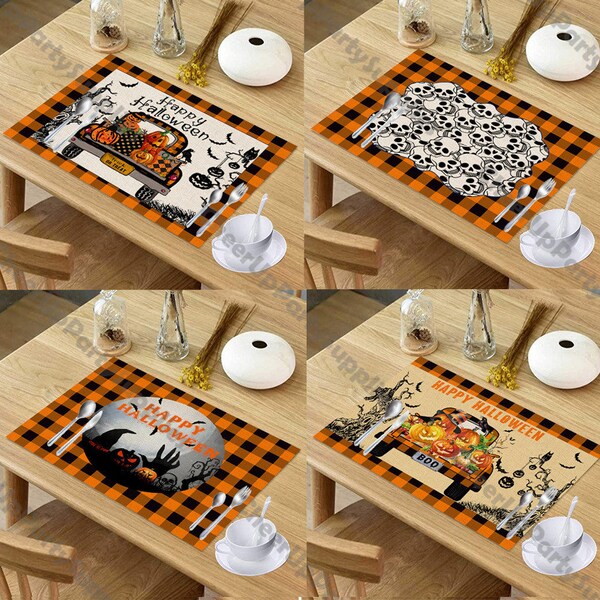 Halloween Placemat Etsy