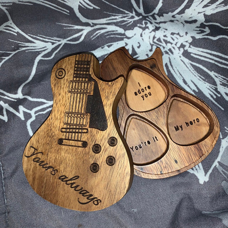 Choix personnalisés de guitare en bois avec étui kit de | Etsy