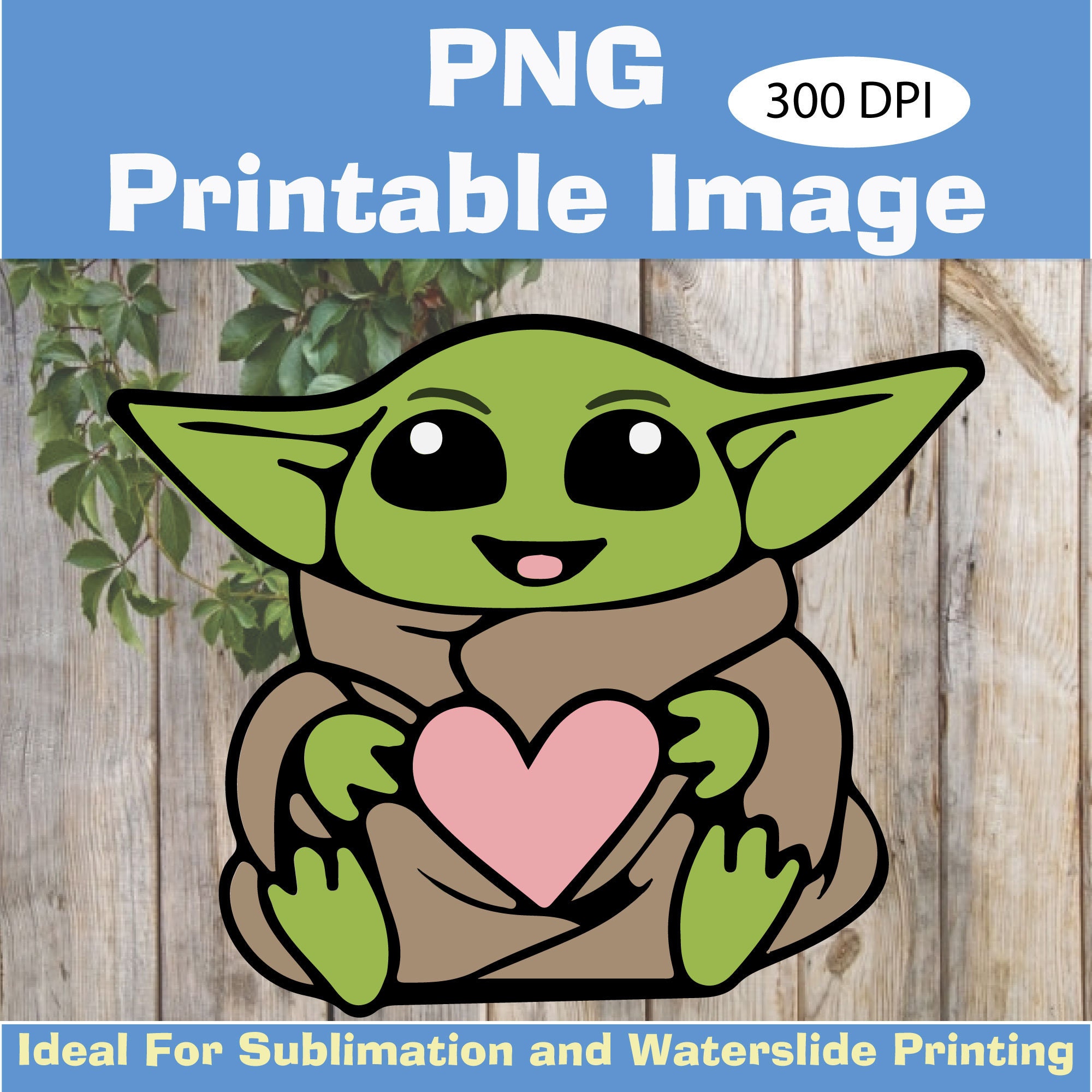 Baby Yoda Png Cute Baby Yoda Character Yoda Clip Art Disney | Etsy