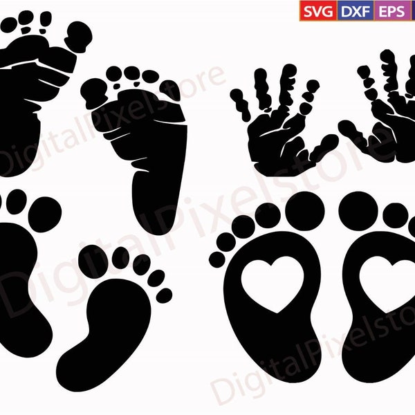 Baby Feet Print SVG Bundle,Baby feet print svg,baby feet svg,baby foot svg,baby handprint svg,baby hand svg,Baby Footprint,Baby handprint