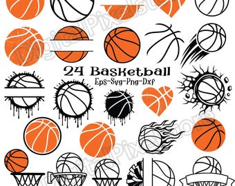 Basketball SVG Bundle: Monogram, Silhouette, Vector, Sport Designs (Digital Download)