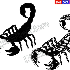 Skorpion SVG, Skorpion Clipart, Skorpion Png, Skorpion SVG-Datei, Skorpion Vektor, geschnittene Dateien für Silhouette, sofortiger Download