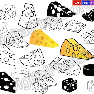 Cheese SVG Bundle,Cheese SVG,Cheese Clipart,Cheese slice svg,Cheese Cut Files,Cheese Outline,Cheese Cricut,Swiss Cheese SVG,Silhouette,Png