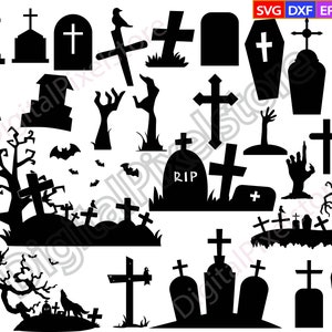 Halloween Tombstone Svgtombstone Svggravestone - Etsy