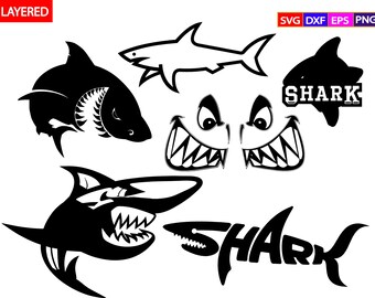 Download Shark Mascot Svg Etsy