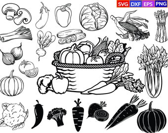 Vegetables svg bundle,vegetable svg,cabbage svg,vegetable silhouette,veggie cricut,veggie Clipart,tomato svg,broccoli svg,veggie svg,eps,dxf