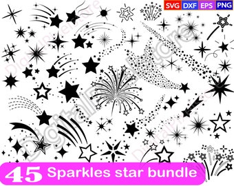 Sparkle Stars svg bundle,Sparkle Stars svg,Star Svg,Sparkle SVG,Shooting Stars Svg,Sparkle Stars Cut File,Silhouette file for Cricut,Vector