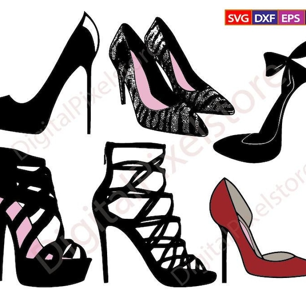 High Heels bundle Svg,High Heels Svg,stiletto heels,Womens Shoes svg,Beauty Glamour High Heels Silhouette,high heels clipart,high heel shoe