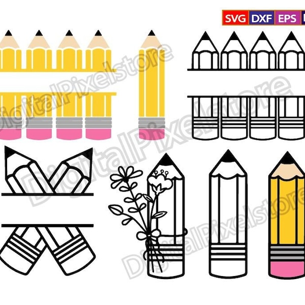 Pencil svg,Pencil Name Frame SVG,pencil monogram svg,Teacher SVG,Pencil Clipart,School SVG,Pencil outline svg,Png,Eps,Dxf,Digital Download