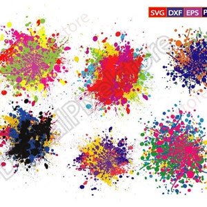 Paint splatter svg,splash svg,Colour splashes png,Paint Splashes clipart,paint splash svg,splash pattern svg,png,eps,vector digital download