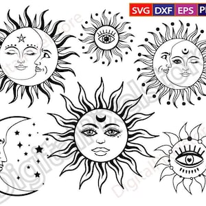 Sun Moon Mandala Svg Etsy New Zealand