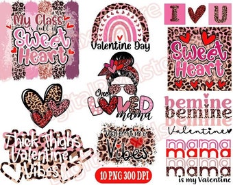 Valentijnsdag sublimatiebundel, Valentijnsdag png, Love Vibes, Be mine, knuffels en kusjes, mama Valentines, dikke dijen, grappige Valentijnsdag png
